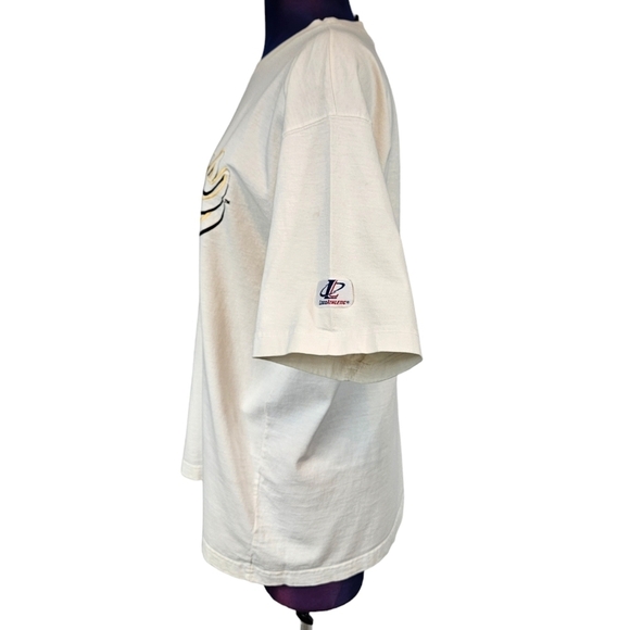 Vintage Logo Athletic Embroidered Pittsburgh Steelers Tee-Shirt Size‎ Medium Q47 - Picture 6 of 12